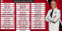 قائمة المنتخب المصري المشاركة في كاس امم افريقيا بالكاميرون 2021 الاسماء النهائية للمنتخب
