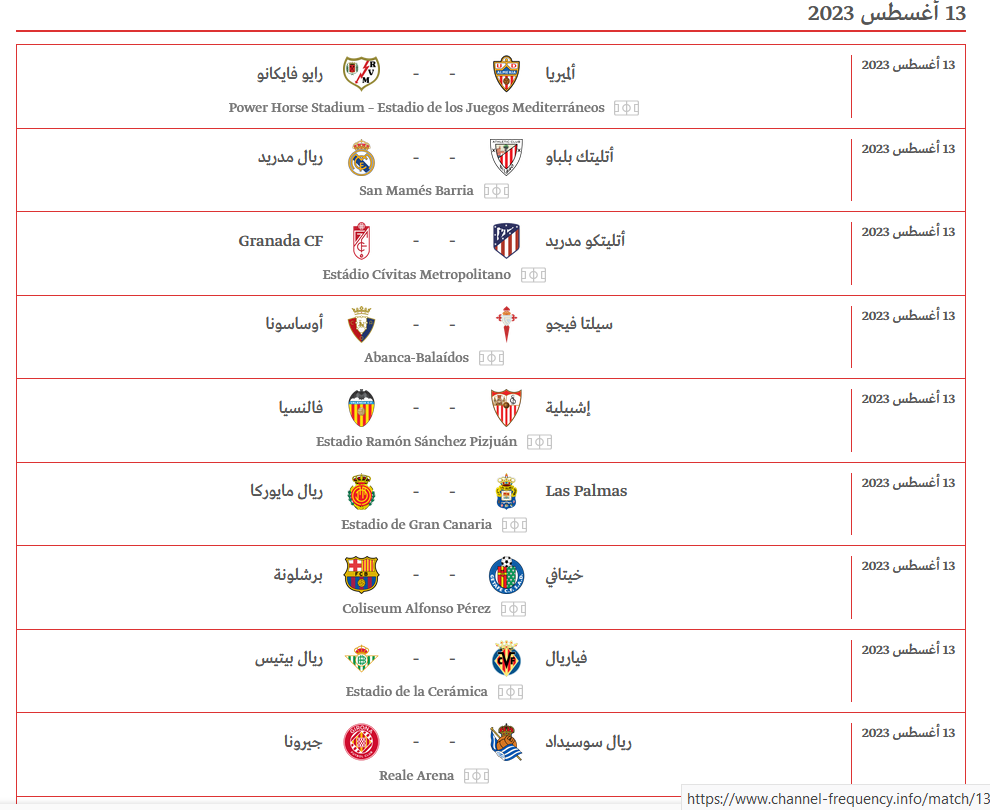 موعد بداية الدوري الإسباني موسم 2023-2024 